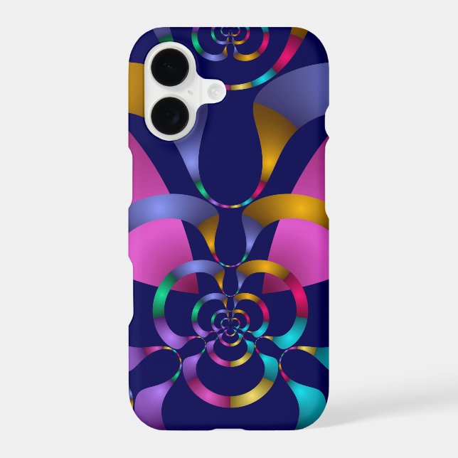 Colourful Abstract Geometric Pattern iPhone Case (Back)