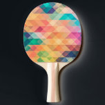 Colourful Abstract Geometric Pattern Ping Pong Paddle<br><div class="desc">Colourful Abstract Geometric Pattern
Colourful Modern Geometric Design.
Elegant modern triangles and geometric shapes over customizable.</div>