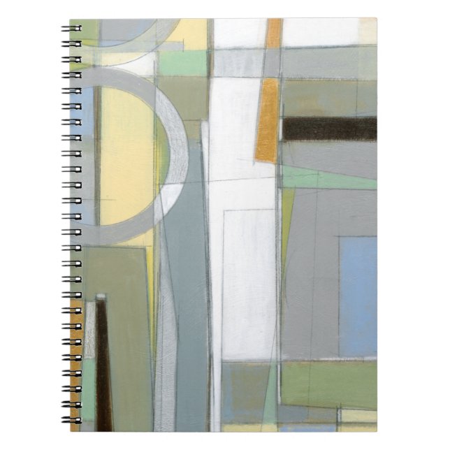 Colourful Abstract Geometric Shapes Notebook (Front)
