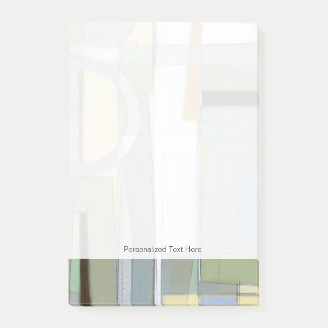 Colourful Abstract Geometric Shapes Post-it Notes (Front)