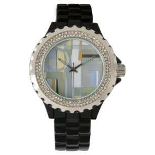 Colourful Abstract Geometric Shapes Watch
