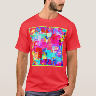 Colourful Abstract Geometry Pattern T-Shirt