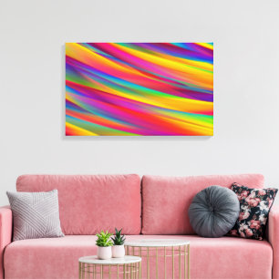 Colourful Abstract Gradient Canvas Print
