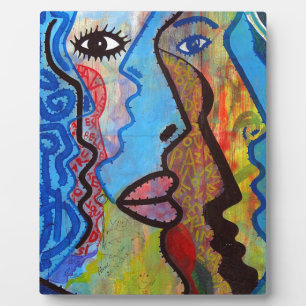 Colourful Abstract Graffiti Plaque