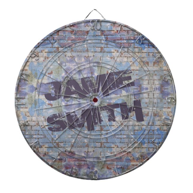 Colourful Abstract Graffiti Wall Street Art Dartboard (Front)