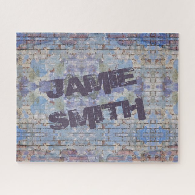 Colourful Abstract Graffiti Wall Street Art Jigsaw Puzzle (Horizontal)