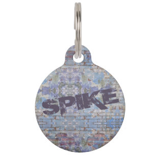 Colourful Abstract Graffiti Wall Street Art Pet Tag