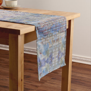 Colourful Abstract Graffiti Wall Street Art Short Table Runner