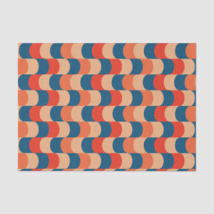 Colourful Abstract Illusion Themed Retro Vintage Tissue Paper