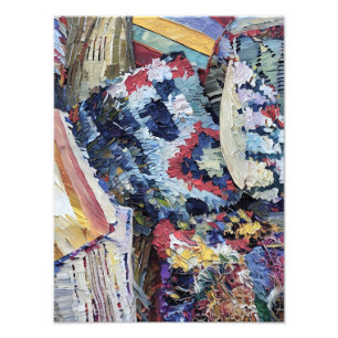 Colourful Abstract image with Rich Texture Photo Print