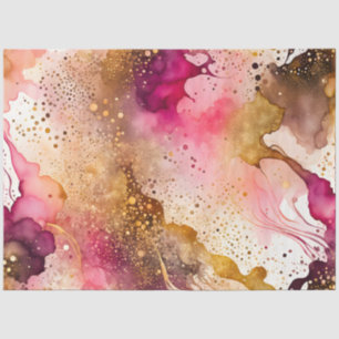 Colourful Abstract Ink Art Tissue Paper