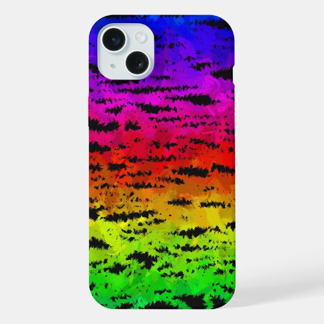 Colourful abstract iPhone case (Back)