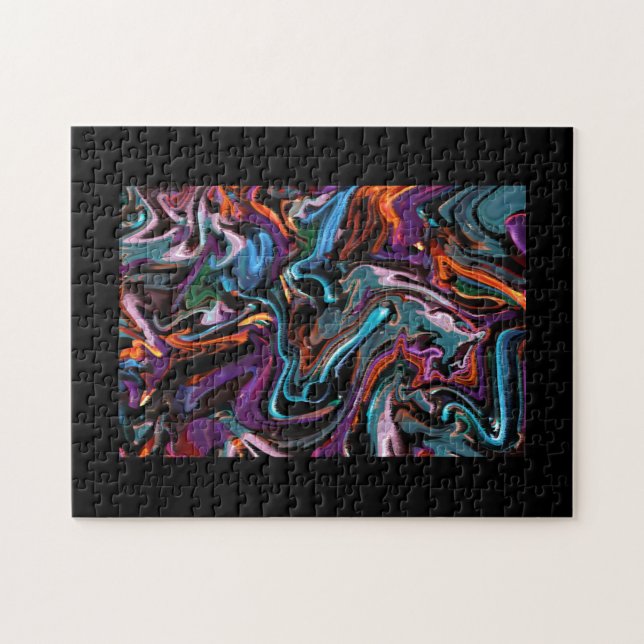 Colourful abstract jigsaw puzzle (Horizontal)
