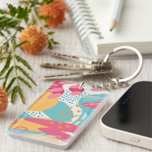 Colourful Abstract Keychain