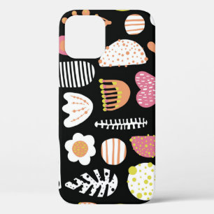 Colourful abstract kids seamless pattern. iPhone 12 case