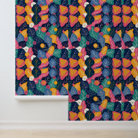 Colourful Abstract Leaf and Floral Pattern