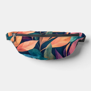Colourful Abstract Leaves Fanny Pack