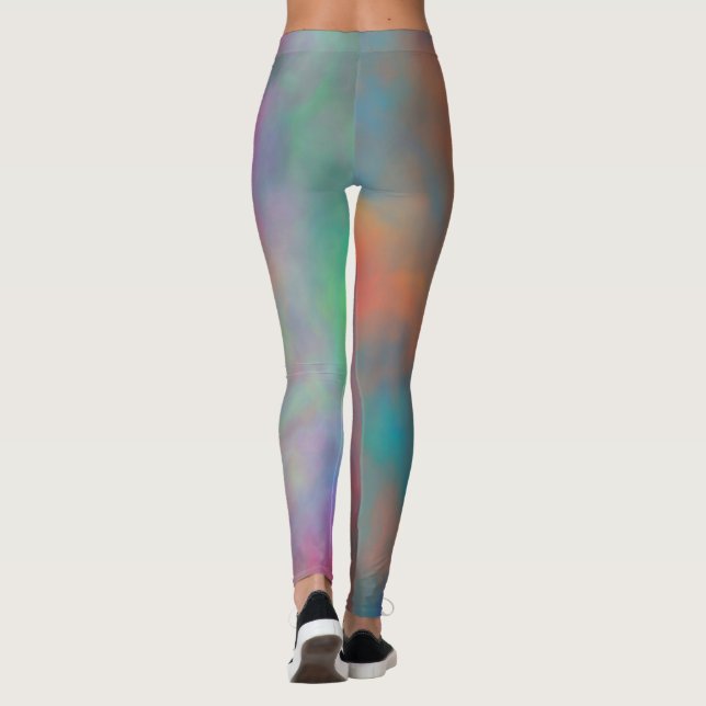 Colourful Abstract Leggings (Back)