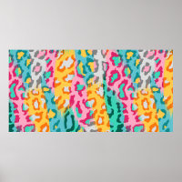 Colourful Abstract leopard animal skin background.