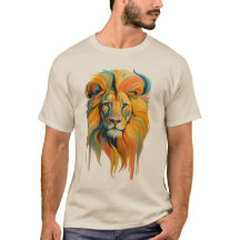 Colourful Abstract Lion Art –Bold & Majestic Desig