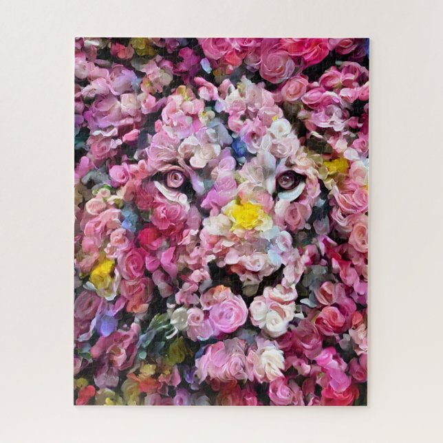 Colourful Abstract Lion | Challenging Hard  Jigsaw Jigsaw Puzzle (Vertical)