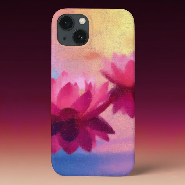 Colourful Abstract Lotus Flowers Case-Mate iPhone Case (Creator Uploaded)