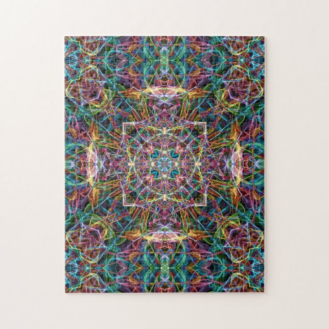 Colourful Abstract Mandala Jigsaw Puzzle (Vertical)