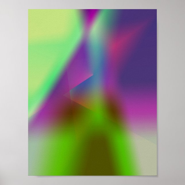 Colourful abstract minimal editable add your text  poster (Front)