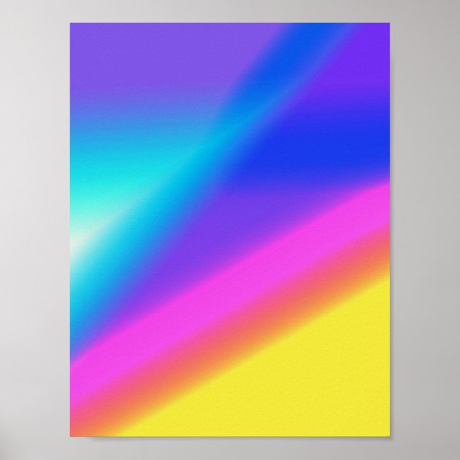 Colourful abstract minimal editable add your text  poster (Front)