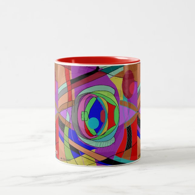 Colourful abstract MUG (Center)