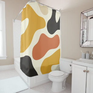 colourful Abstract mustard Black And White