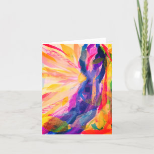 Colourful Abstract Notecard