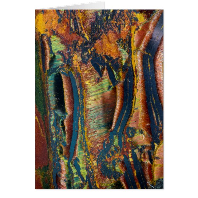 Colourful abstract of a Tiger eye (Front)