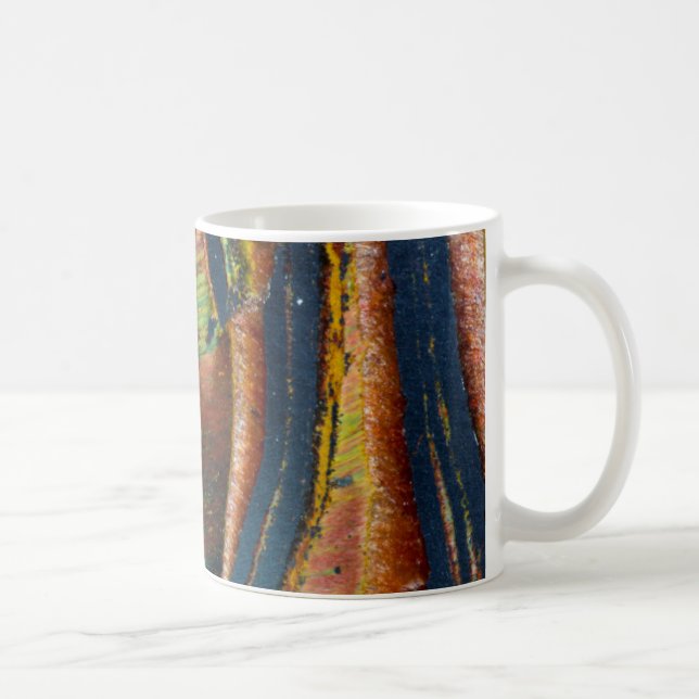 Colourful abstract of a Tiger eye Coffee Mug (Right)