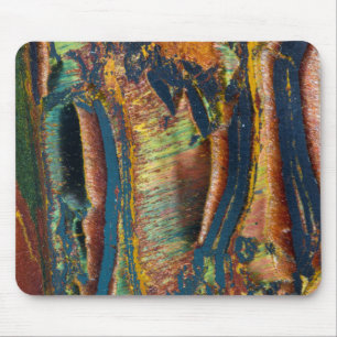Colourful abstract of a Tiger eye Mouse Pad