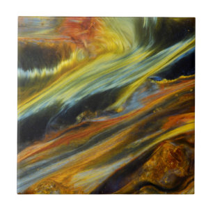 Colourful abstract of Pietersite Tile