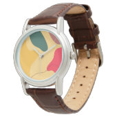 Colourful abstract organic shapes modern backgroun watch (Angled)