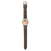 Colourful abstract organic shapes modern backgroun watch (Flat)