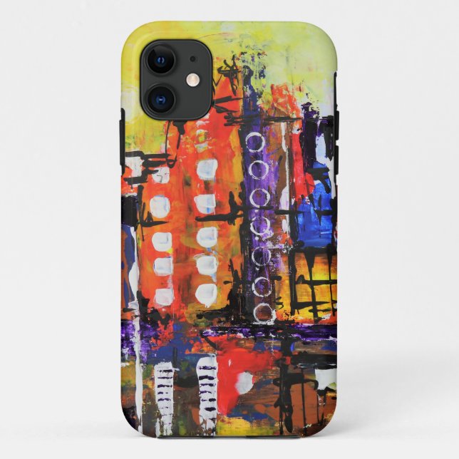 Colourful Abstract Original Art Case-Mate iPhone Case (Back)
