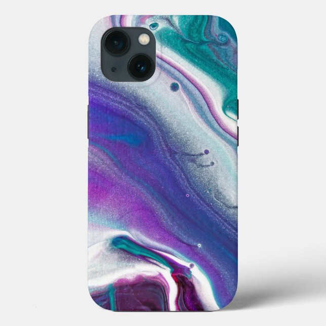Colourful Abstract Paint Swirl | Custom iPhone Cas Case-Mate iPhone Case (Back)