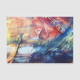 Colourful Abstract Paint Tissue Paper