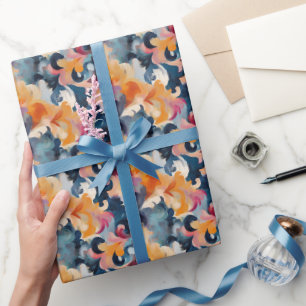 Colourful Abstract Paint Wrapping Paper