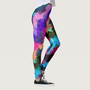 Colourful Abstract Painting #17 Leggings