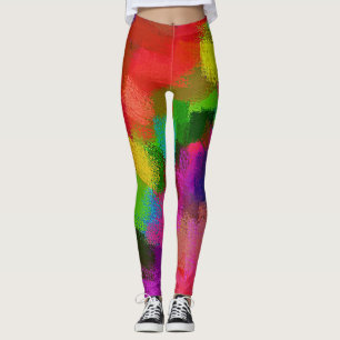 Colourful Abstract Painting #2 Leggings