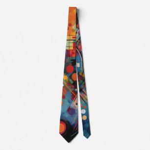 Colourful Abstract Painting Artist Tie