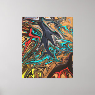 Colourful Abstract Painting   Best art masterpiece Canvas Print