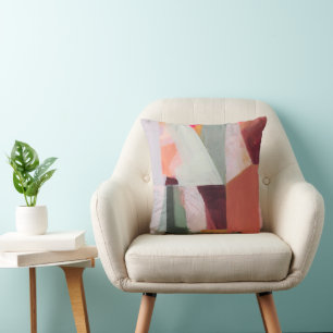 Colourful Abstract Painting Original Art Throw Pillow