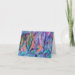Colourful Abstract Painting  Thank You Card
