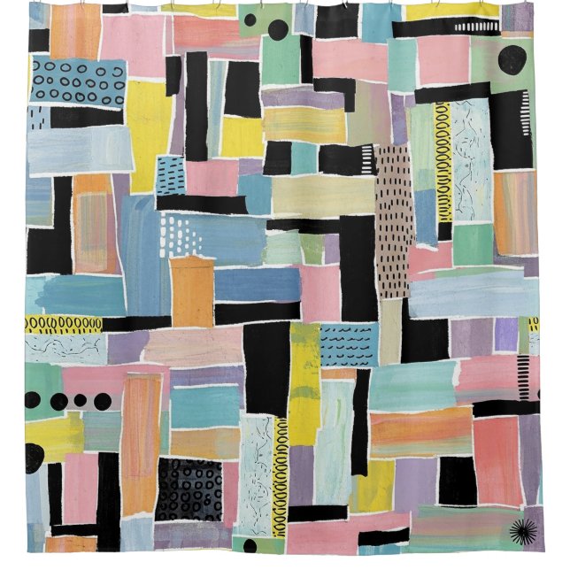 Colourful Abstract Patchwork Pattern (2) (Front)