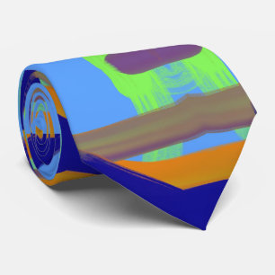 Colourful Abstract Pattern Art Tie